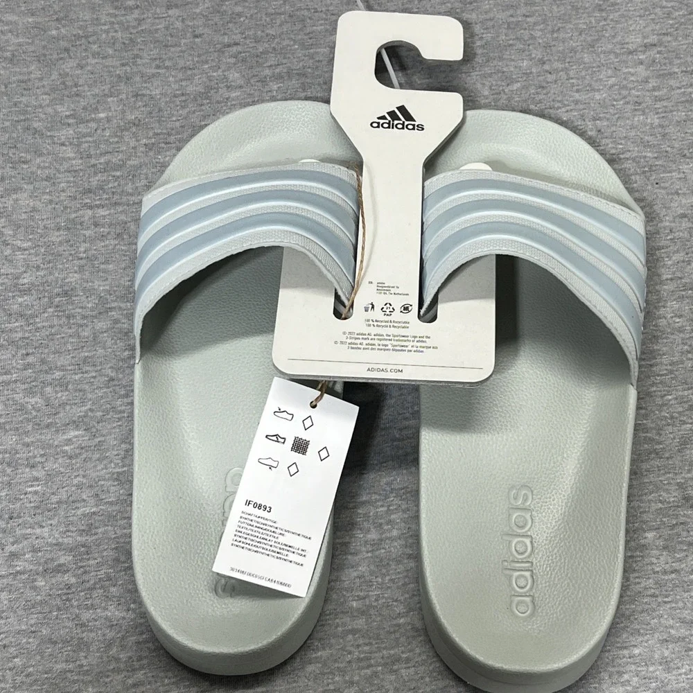 Adidas Adilette Shower Unisex Slip On Slide Sandal Shoe Men's 9 Women's 10